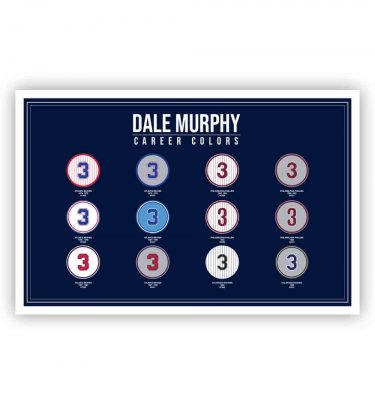 Dale Murphy 'Career Colors' mini poster