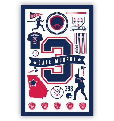 Dale Murphy Icon Mini Poster